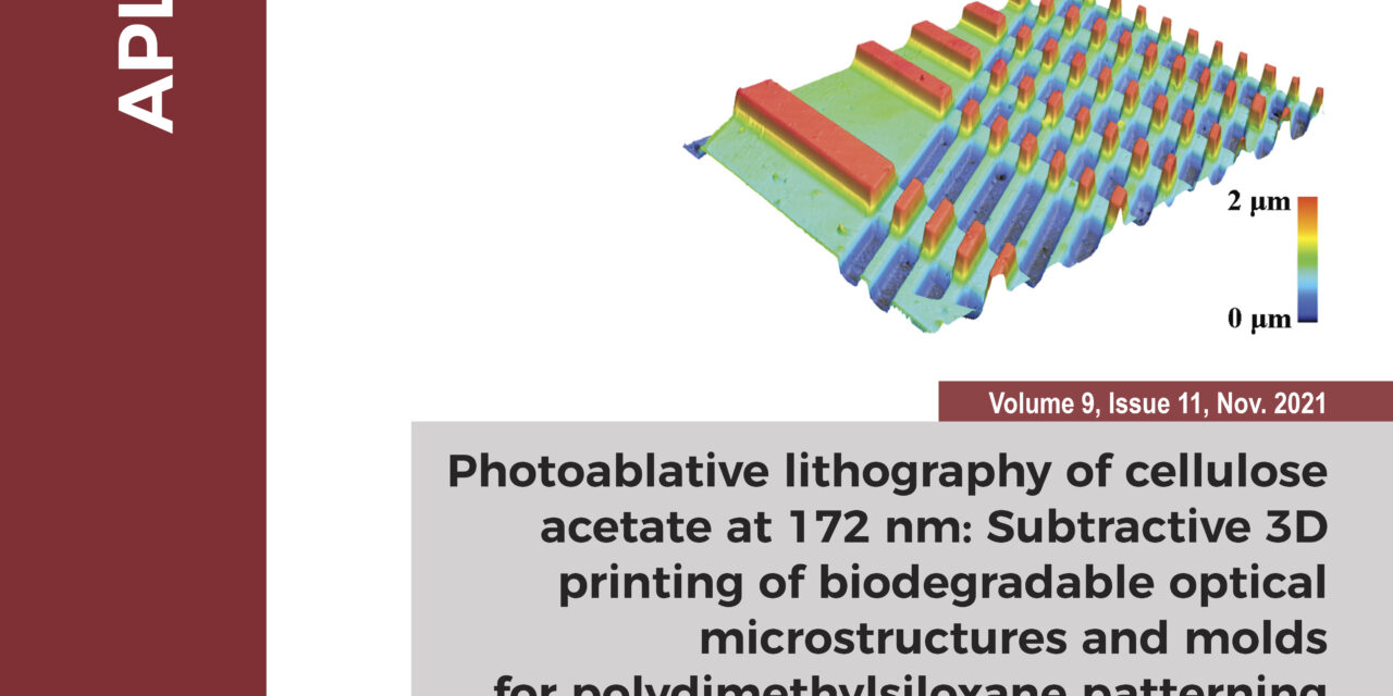 APL Materials Manuscript Published and Made a Front Cover
